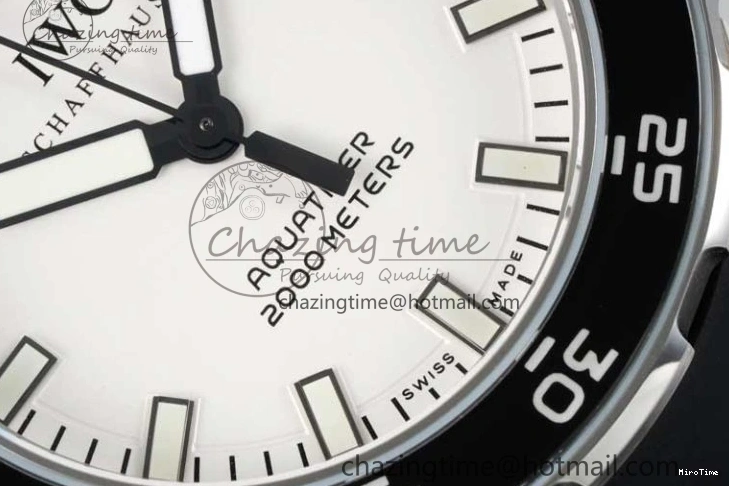 MIROTIME 0228 Premium Aquatimer Automatic SS RSF 1:1 Best Edition White Black Dial on Black Rubber Strap A 7067